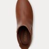 Brown Women’s Ralph Lauren Rylee Burnished Leather Slip-On Sneakers Brown Women’s Ralph Lauren Rylee Burnished Leather Slip-On Sneakers