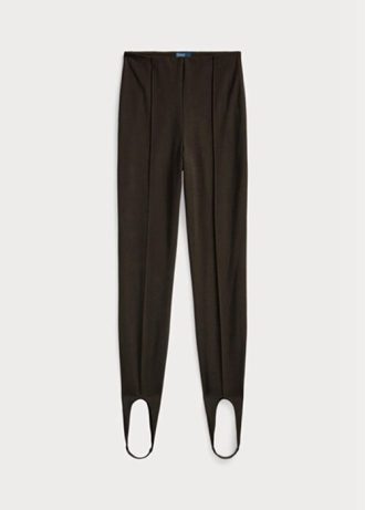 Brown Women’s Ralph Lauren Stirrup Stretch Side-zip  Leggings