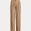 Brown Women’s Ralph Lauren Straight-Leg Wool-Blend Pants Brown Women’s Ralph Lauren Straight-Leg Wool-Blend Pants