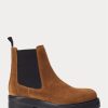Brown Women’s Ralph Lauren Suede Lug Chelsea Boots Brown Women’s Ralph Lauren Suede Lug Chelsea Boots