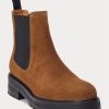Brown Women’s Ralph Lauren Suede Lug Chelsea Boots Brown Women’s Ralph Lauren Suede Lug Chelsea Boots