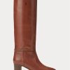 Brown Women’s Ralph Lauren Tall Calfskin Boots Brown Women’s Ralph Lauren Tall Calfskin Boots