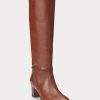 Brown Women’s Ralph Lauren Tall Calfskin Boots Brown Women’s Ralph Lauren Tall Calfskin Boots