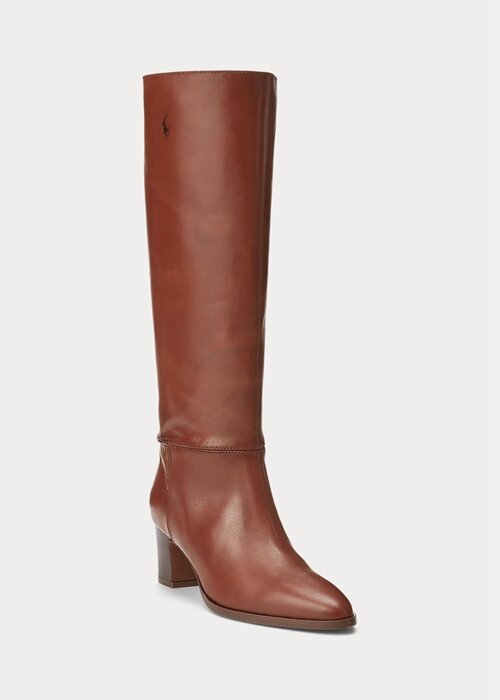 Brown Women’s Ralph Lauren Tall Calfskin Boots Brown Women’s Ralph Lauren Tall Calfskin Boots