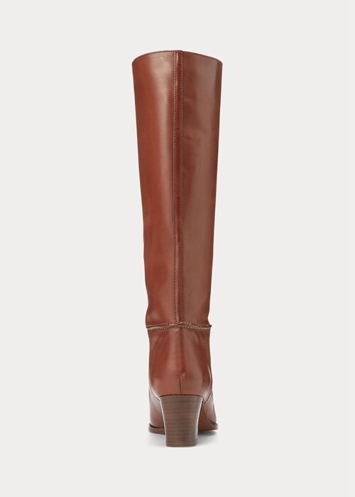 Brown Women’s Ralph Lauren Tall Calfskin Boots Brown Women’s Ralph Lauren Tall Calfskin Boots