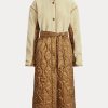 Brown Women’s Ralph Lauren Water-Repellent Belted Hybrid Liner Coats