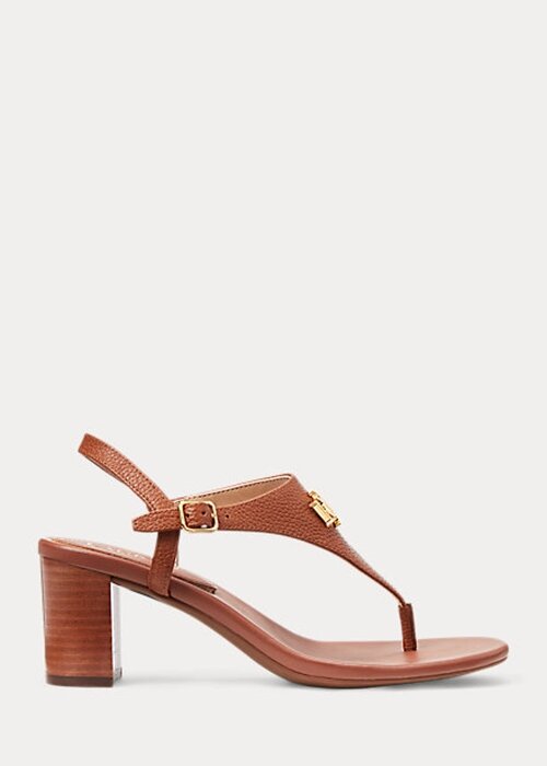 Brown Women’s Ralph Lauren Westcott II Tumbled Leather Sandals Brown Women’s Ralph Lauren Westcott II Tumbled Leather Sandals