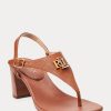 Brown Women’s Ralph Lauren Westcott II Tumbled Leather Sandals Brown Women’s Ralph Lauren Westcott II Tumbled Leather Sandals