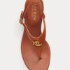 Brown Women’s Ralph Lauren Westcott II Tumbled Leather Sandals Brown Women’s Ralph Lauren Westcott II Tumbled Leather Sandals