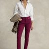 Burgundy Women’s Ralph Lauren Tompkins High-Rise Skinny Jeans