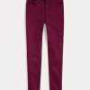 Burgundy Women’s Ralph Lauren Tompkins High-Rise Skinny Jeans