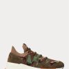 Camo Men’s Ralph Lauren Trackster 200II Camo Knit Sneakers