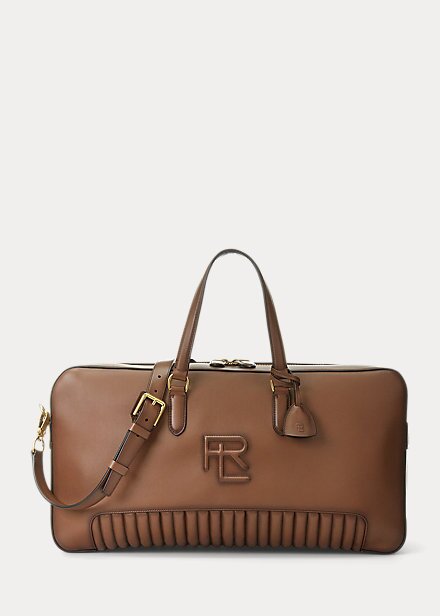Chocolate Men’s Ralph Lauren Quilted Burnished Calfskin Duffle Bags Chocolate Men’s Ralph Lauren Quilted Burnished Calfskin Duffle Bags