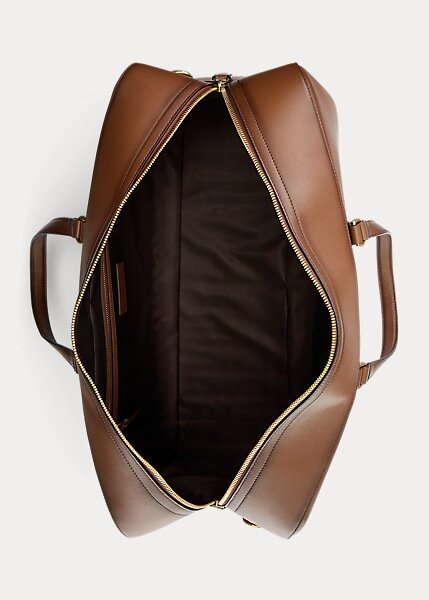 Chocolate Men’s Ralph Lauren Quilted Burnished Calfskin Duffle Bags Chocolate Men’s Ralph Lauren Quilted Burnished Calfskin Duffle Bags