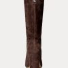 Chocolate Women’s Ralph Lauren Artizan Suede Boots