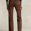 Chocolate Women’s Ralph Lauren Lambskin Suede Patch-Pocket Flare Pants