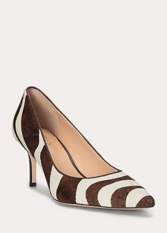 Chocolate Women’s Ralph Lauren Lanette Haircalf Heels