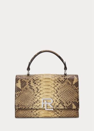 Copper Women’s Ralph Lauren The Python RL Top Handle Handbag