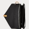 Cream/Black Women’s Ralph Lauren Polo ID Suede Envelope Crossbody Bags