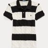 Cream / Black Women’s Ralph Lauren Slim Fit Cable-Knit Polo Shirts Cream / Black Women’s Ralph Lauren Slim Fit Cable-Knit Polo Shirts