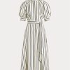 Cream / Black Women’s Ralph Lauren Striped Mulberry Silk Dress Cream / Black Women’s Ralph Lauren Striped Mulberry Silk Dress
