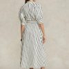 Cream / Black Women’s Ralph Lauren Striped Mulberry Silk Dress Cream / Black Women’s Ralph Lauren Striped Mulberry Silk Dress