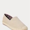 Cream Men’s Ralph Lauren Cevio Washed Canvas Espadrille