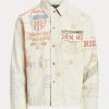 Cream Men’s Ralph Lauren Denim Graphic Painter Jackets Cream Men’s Ralph Lauren Denim Graphic Painter Jackets