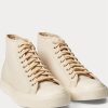 Cream Men’s Ralph Lauren Mayport Canvas Sneakers