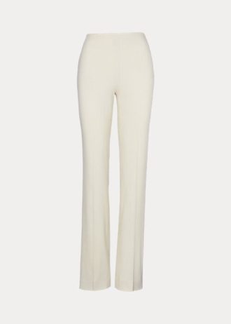 Cream Women’s Ralph Lauren Alandra Wool Crepe Pants