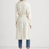 Cream Women’s Ralph Lauren Belted Herringbone Linen Coats Cream Women’s Ralph Lauren Belted Herringbone Linen Coats