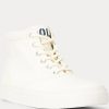 Cream Women’s Ralph Lauren Bryn High-Top Sneakers