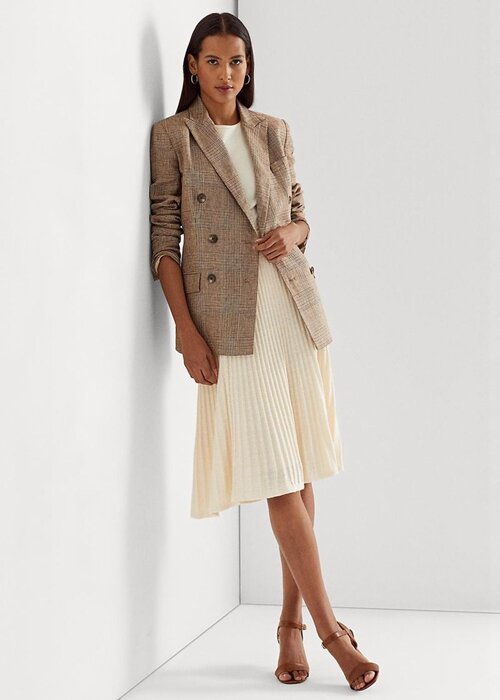 Cream Women’s Ralph Lauren Linen-cotton Knit Skirts Cream Women’s Ralph Lauren Linen-cotton Knit Skirts