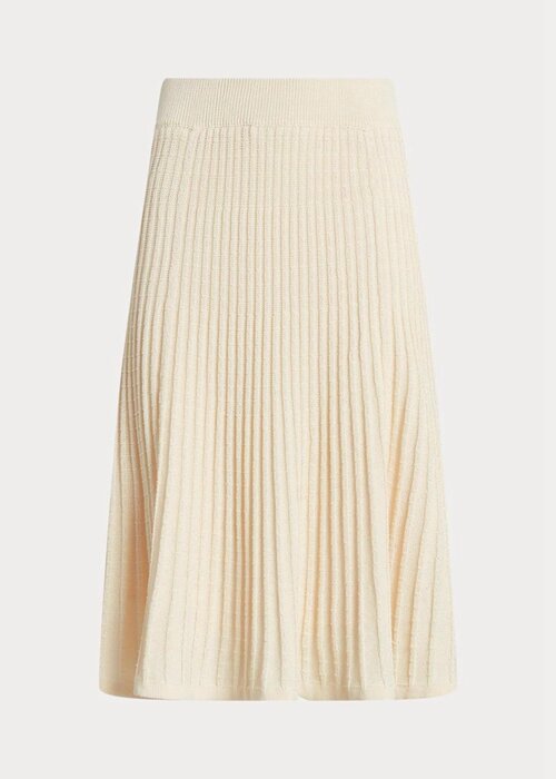 Cream Women’s Ralph Lauren Linen-cotton Knit Skirts Cream Women’s Ralph Lauren Linen-cotton Knit Skirts