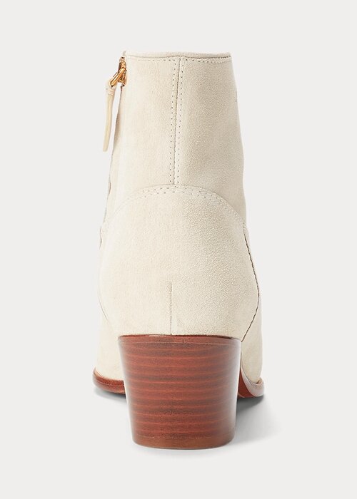 Cream Women’s Ralph Lauren Lucille Calfskin-Suede Boots Cream Women’s Ralph Lauren Lucille Calfskin-Suede Boots