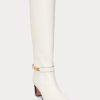 Cream Women’s Ralph Lauren Polo ID Waxed Calfskin Boots Cream Women’s Ralph Lauren Polo ID Waxed Calfskin Boots