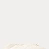 Cream Women’s Ralph Lauren Quilted Lambskin Ballet Flat Shoes