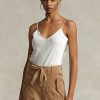 Cream Women’s Ralph Lauren Silk Camisole Tops