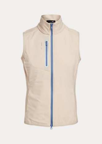 Cream Women’s Ralph Lauren Terry Sleeveless Full-Zip Vest