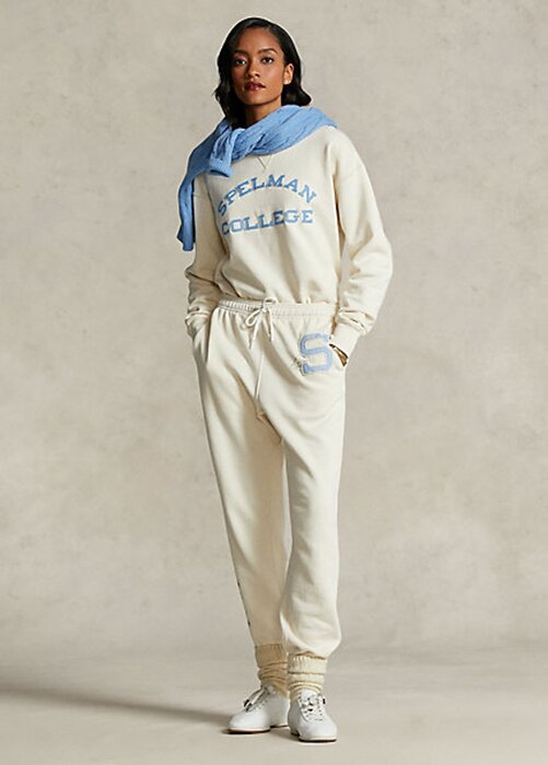 Cream Women’s Ralph Lauren The Spelman Collection Fleece Sweatpants Cream Women’s Ralph Lauren The Spelman Collection Fleece Sweatpants