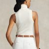 Cream Women’s Ralph Lauren Wool Sleeveless Turtleneck Sweaters
