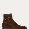 Dark Brown Men’s Ralph Lauren Welington Calf-Suede Boots