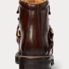 Dark Brown Women’s Ralph Lauren Dimicia Welington Hand-Burnishedie Boots