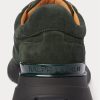 Dark Green Men’s Ralph Lauren Ethan Calf-Suede Sneakers