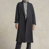 Dark Grey Women’s Ralph Lauren Flannel Wrap Coats Dark Grey Women’s Ralph Lauren Flannel Wrap Coats