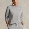 Dark Grey Women’s Ralph Lauren Fleece Crewneck Pullover Sweatshirts
