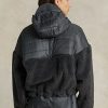Dark Grey Women’s Ralph Lauren High-Pile & Ripstop Hybrid Pullover Jackets