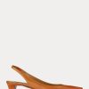 Dark Yellow Women’s Ralph Lauren Kels Leather Slingback Heels