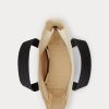 Ecru/Black Women’s Ralph Lauren Canvas Small Polo Bear Tote Bags
