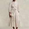 Flower Women’s Ralph Lauren Belted Floral Cotton Tiered Dress Flower Women’s Ralph Lauren Belted Floral Cotton Tiered Dress